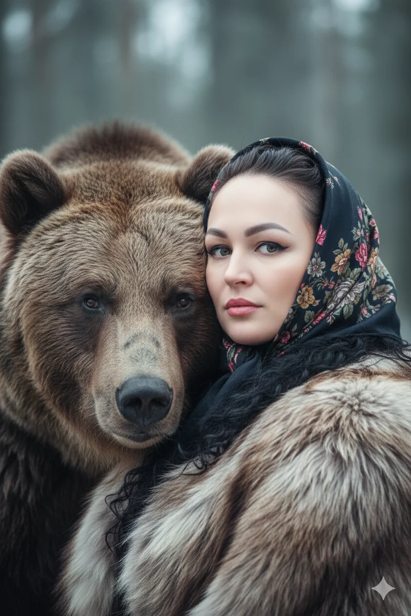 ИИ-фотосессия — с медведем