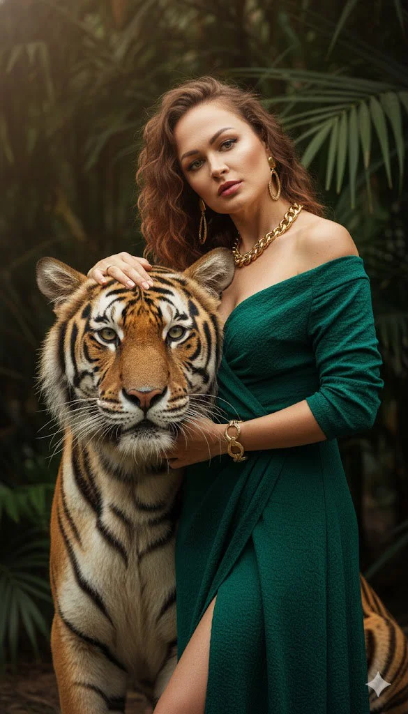 ИИ-фотосессия — Хозяйка джунглей