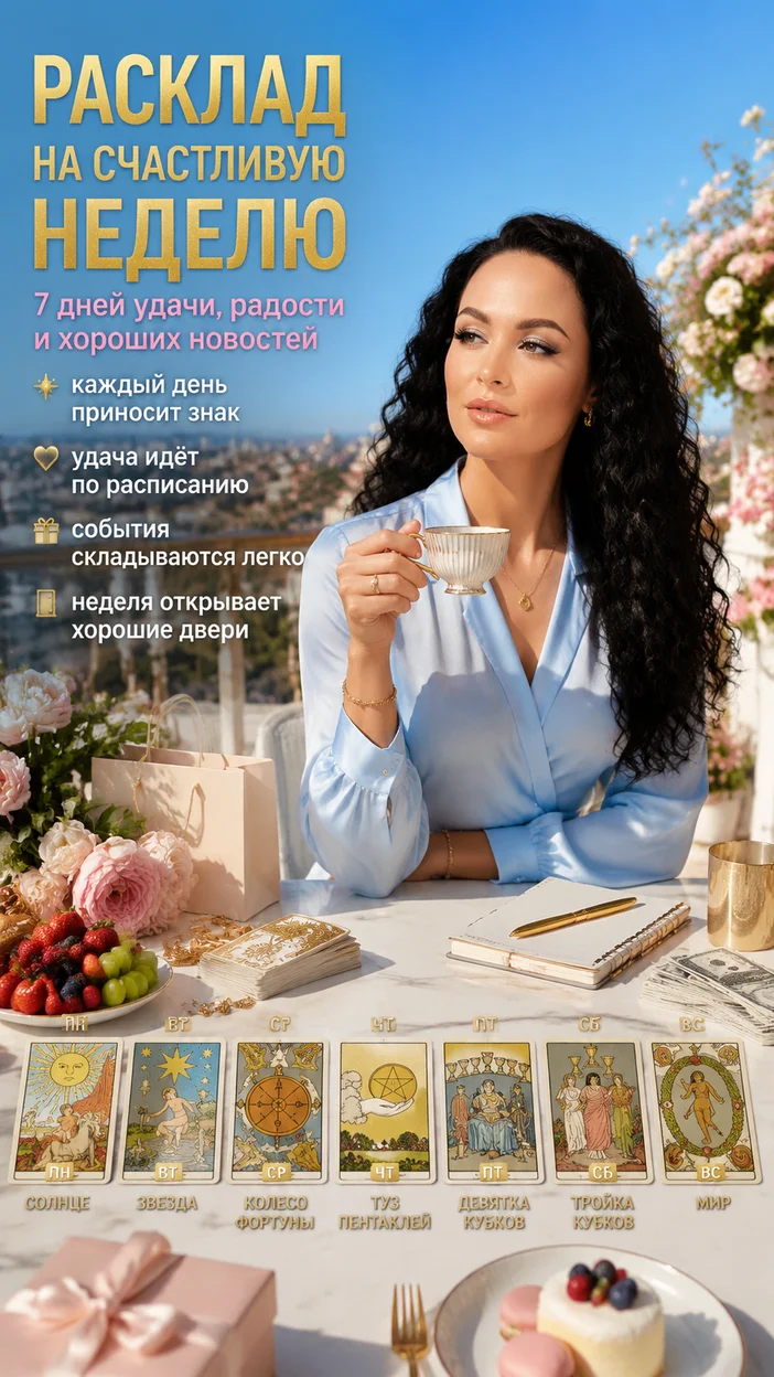 Расклад Таро на счастливую неделю