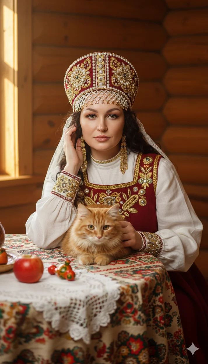 ИИ-фотосессия — Боярский с котом