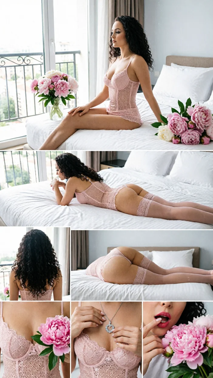  Pinterest-коллаж в нижнем белье фотосессия 