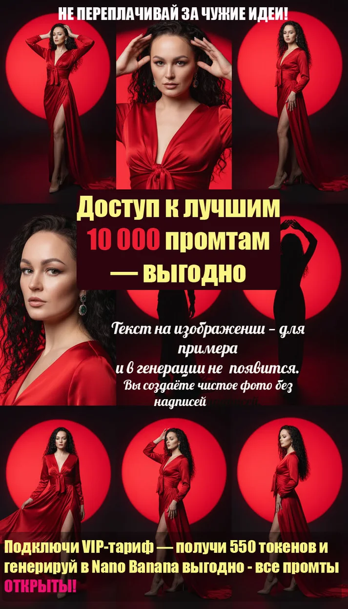 ИИ-фотосессия — Scarlet spotlight
