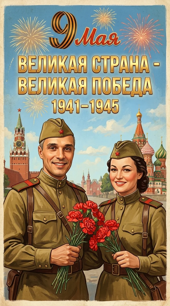 ИИ-фотосессия — 9 мая для пары