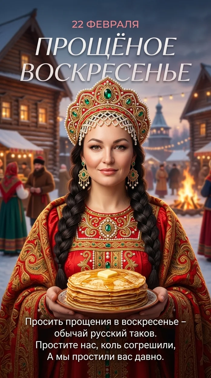 ИИ-фотосессия — Прощеное воскресенье глянец