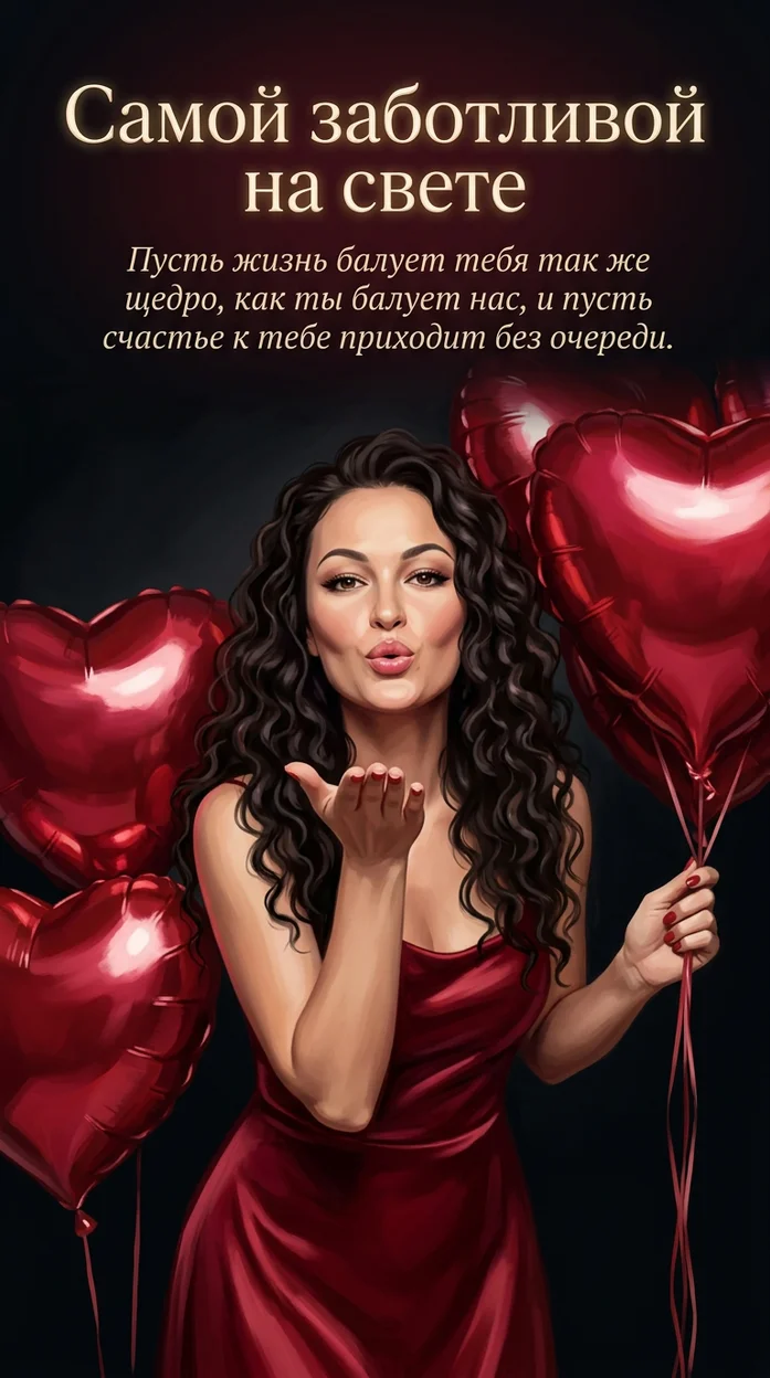 ИИ-фотосессия — Самой заботливой