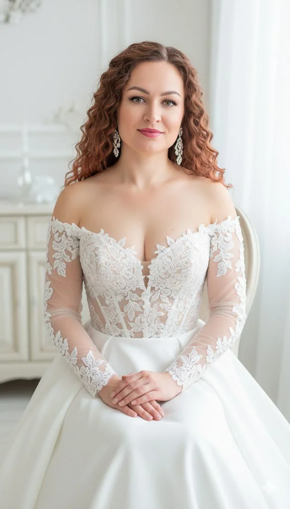 ИИ-фото — Ажурное утро невесты